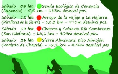 Salidas al monte del mes de febrero